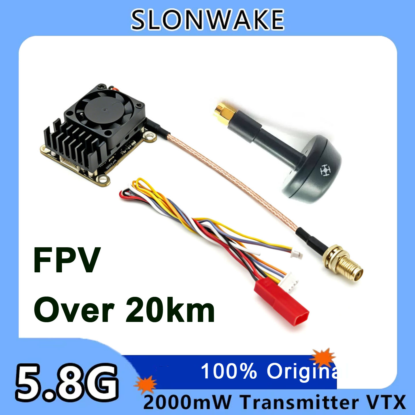 New upgrade 5.8Ghz 2W adjustab - Fpv Drone Transmitter ulasan dan harga